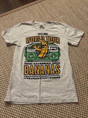 NEW Savannah Bananas 2026 World Tour shirt size small